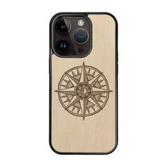 Деревянный чехол для iPhone 15 Pro FoxysCraft, Compass, ольха цена и информация | Чехлы для телефонов | 220.lv