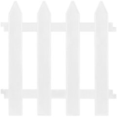 Декоративный садовый забор, 30x30 см, белый цена и информация | Заборы и принадлежности к ним | 220.lv