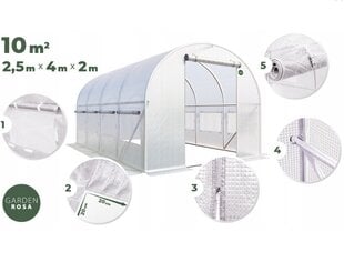 Siltumnīca, 4x2,5m cena un informācija | Siltumnīcas | 220.lv