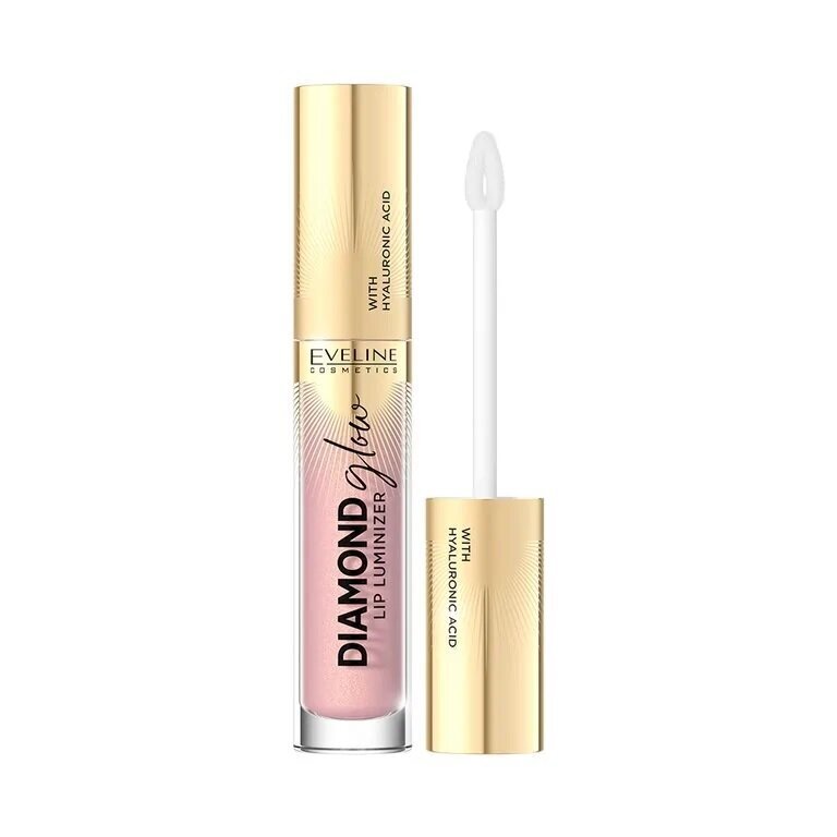 Lūpu spīdums Eveline Cosmetics Diamond Glow Lip Luminizer, 03 Caramel Ice Cream, 4,5 ml цена и информация | Lūpu krāsas, balzāmi, spīdumi, vazelīns | 220.lv