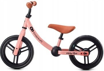 Līdzsvara velosipēds Kinderkraft 2Way Next 12", brūns/melns/rozā cena un informācija | Balansa velosipēdi | 220.lv