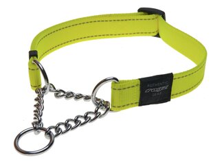 Полу-Строгий ошейник Rogz Utility L 20mm Fanbelt Obedience, жёлтый отражатель цена и информация | Ошейники, подтяжки для собак | 220.lv