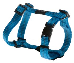 Шлейка H Nitelife 11мм-3/8 бирюзово-голубая цена и информация | Ошейники, подтяжки для собак | 220.lv