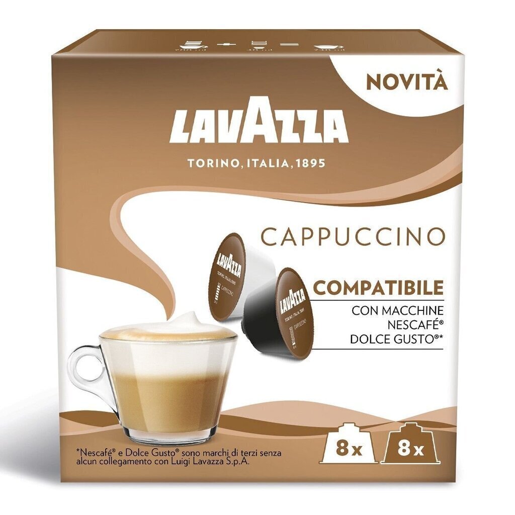 Lavazza kafijas kapsulas Cappucino, 800g, 64 gab. cena un informācija | Kafija, kakao | 220.lv
