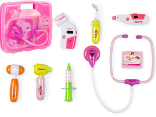 Набор доктора в чемодане, розовый цена и информация | Игрушки для девочек | 220.lv