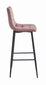 2 krēslu komplekts Leobert Arceto, rozā/melns cena un informācija | Virtuves un ēdamistabas krēsli | 220.lv