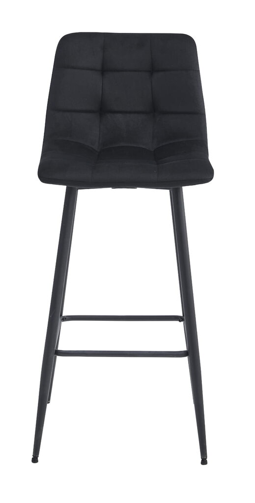 3 krēslu komplekts Leobert Arceto, melns cena un informācija | Virtuves un ēdamistabas krēsli | 220.lv