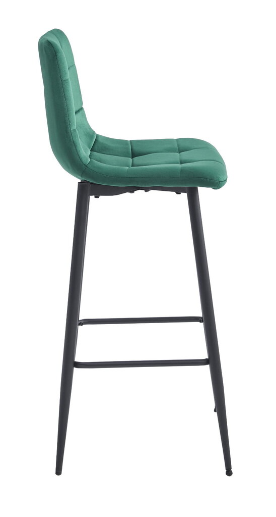 Krēsls Leobert Arceto, zaļa/melna cena un informācija | Virtuves un ēdamistabas krēsli | 220.lv