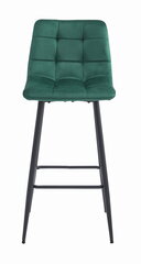 Krēsls Leobert Arceto, zaļa/melna cena un informācija | Virtuves un ēdamistabas krēsli | 220.lv