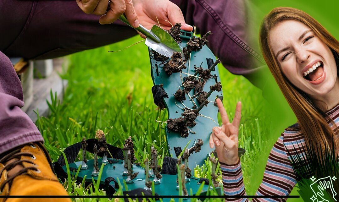 Dārza aerators Garden Line, zaļš, 2 gab. cena un informācija | Dārza instrumenti | 220.lv