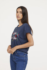T-krekls sievietēm Lee Cooper Azina SM S496, tumši zils цена и информация | Женские футболки | 220.lv