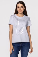 T-krekls sievietēm Lee Cooper Zelda 4911, pelēks cena un informācija | T-krekli sievietēm | 220.lv