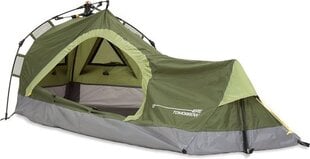 Палатка 1-местная - треугольник - 225х100х57 см - зеленая цена и информация | Палатки | 220.lv