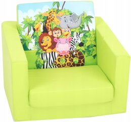 Bērnu krēsls Delsit, zaļš цена и информация | Детские диваны, кресла | 220.lv