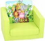 Bērnu krēsls Delsit, zaļš цена и информация | Sēžammaisi, klubkrēsli, pufi bērniem | 220.lv