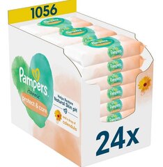 Влажные салфетки Pampers Harmonie Protect & Care, 1056 штук цена и информация | Одноразовые пеленки и влажные салфетки | 220.lv