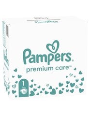 Подгузники Pampers Premium Care Tape, размер 1, 156 штук, 2-5 кг цена и информация | Подгузники | 220.lv