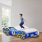 Bērnu gulta ar matraci iGlobal, 140x70 cm, zils цена и информация | Bērnu gultas | 220.lv