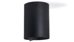 Накладной круглый галогенный светильник LED Busto S, черный цена и информация | Потолочные светильники | 220.lv