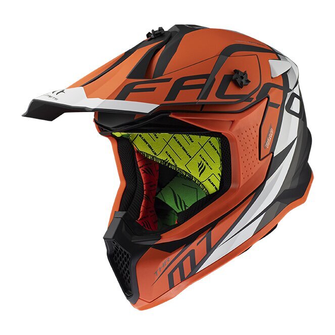 Moto ķivere MT Helmets Falcon THR B4, oranžs cena un informācija | Moto ķiveres | 220.lv