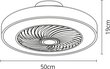 Bel Air Home gaismeklis - ventilators Vinci цена и информация | Griestu lampas-ventilatori | 220.lv