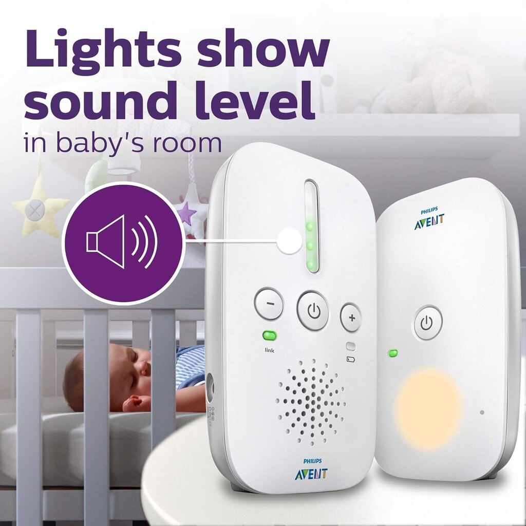 Mobilā aukle Philips Avent Audio SCD502 cena un informācija | Radio un video aukles | 220.lv