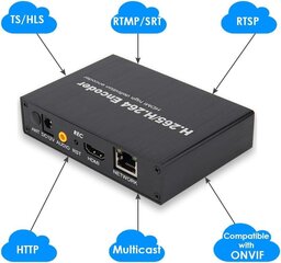 Видеокодер H.265/H.264 HDMI, конвертер цена и информация | Smart устройства и аксессуары | 220.lv