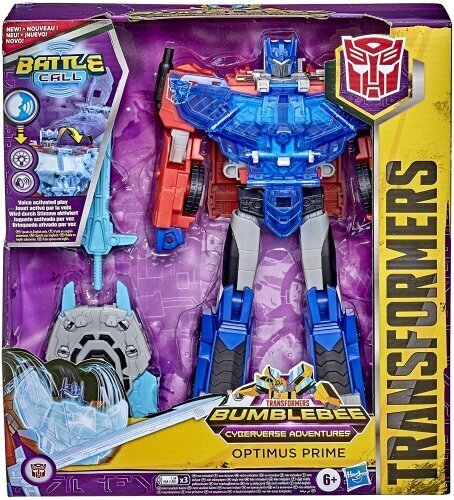 Figūra ar piederumiem Transformers Cyberverse Battle Call Officer Optimus Prime cena un informācija | Rotaļlietas zēniem | 220.lv