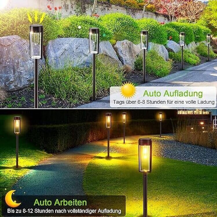 Dārza lampas ar saules paneli Puaida, 4 gab IP65 cena un informācija | Āra apgaismojums | 220.lv