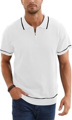 Мужская рубашка поло Remxi, белая цена и информация | Мужские футболки | 220.lv