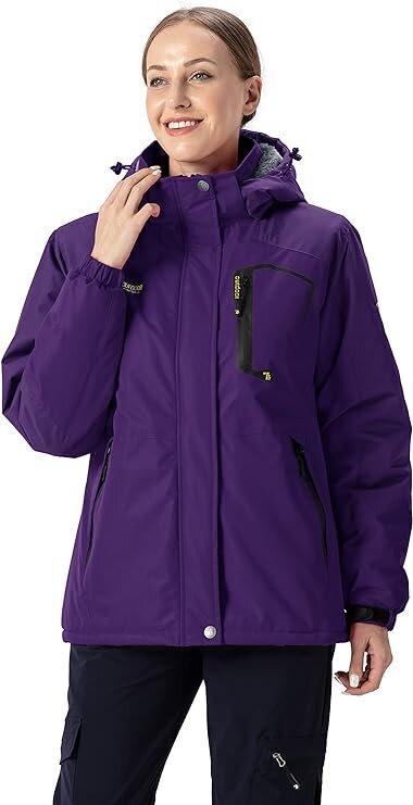 Sieviešu ūdensizturīga jaka Ysento, violeta cena un informācija | Sieviešu virsjakas | 220.lv