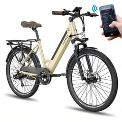 Электровелосипед FAFREES F26 Pro, 26", золотого цвета, 14,5 Ач цена и информация | Электровелосипеды | 220.lv