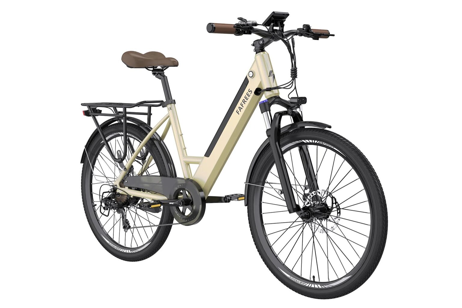 Elektriskais velosipēds Fafrees F26 Pro, 26", zelta krāsā cena un informācija | Elektrovelosipēdi | 220.lv