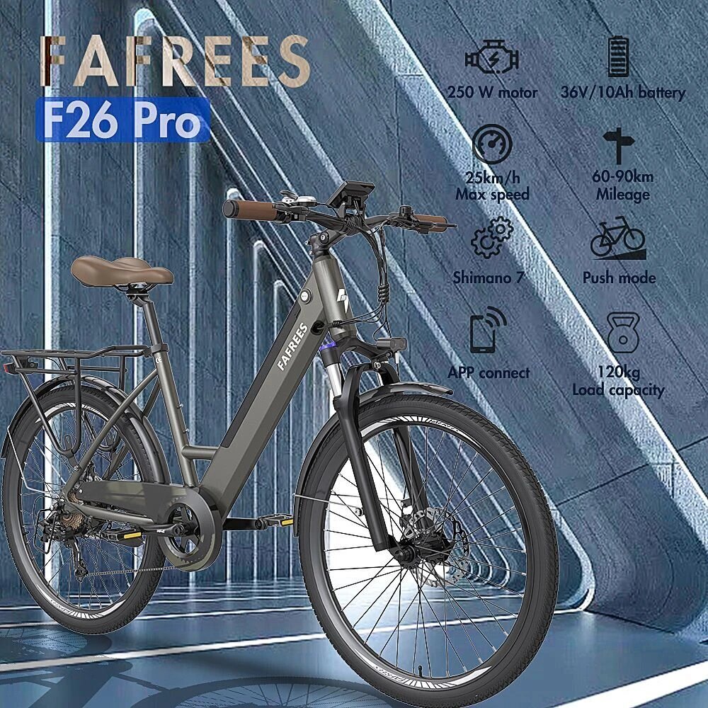 Elektriskais velosipēds Fafrees F26 Pro, 26", zaļš cena un informācija | Elektrovelosipēdi | 220.lv