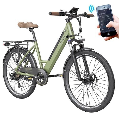 Elektriskais velosipēds Fafrees F26 Pro, 26", zaļš cena un informācija | Elektrovelosipēdi | 220.lv