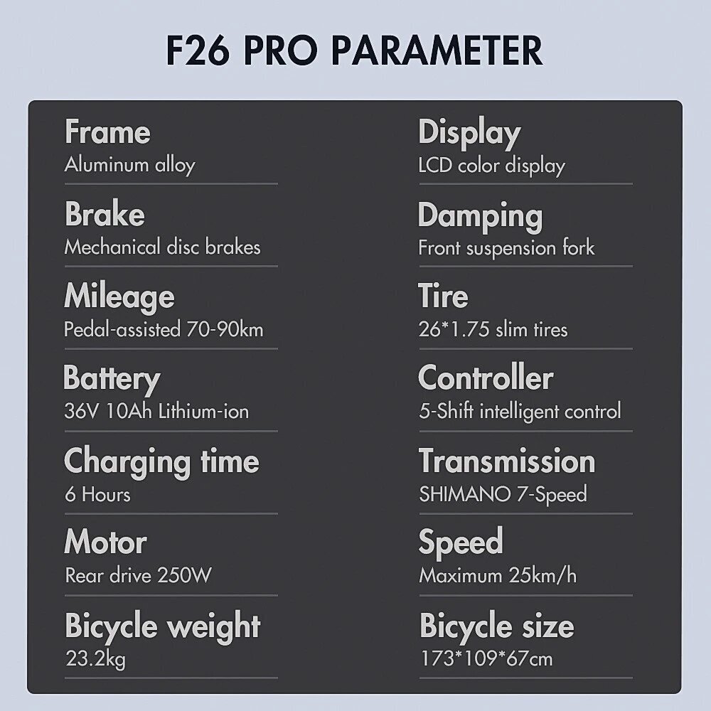 Elektriskais velosipēds Fafrees F26 Pro, 26", pelēks цена и информация | Elektrovelosipēdi | 220.lv