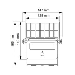 Āra LED lampa Lumos, 10W, IP20, melna, GTV cena un informācija | Lukturi | 220.lv