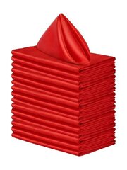 Vienkrāsainas galda salvetes, Electronics LV-589, sarkanā krāsā, 6 gb цена и информация | Скатерти, салфетки | 220.lv