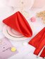 Vienkrāsainas galda salvetes, Electronics LV-589, sarkanā krāsā, 6 gb cena un informācija | Galdauti, salvetes | 220.lv