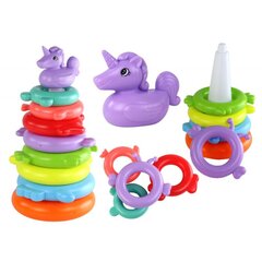 Rotaļu piramīda ar gredzeniem Lea Toys Unicorn цена и информация | Игрушки для малышей | 220.lv
