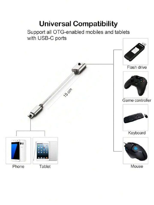 USB OTG - Type-C adapteris, Electronics LV-551, 1 gab цена и информация | Kabeļi un vadi | 220.lv