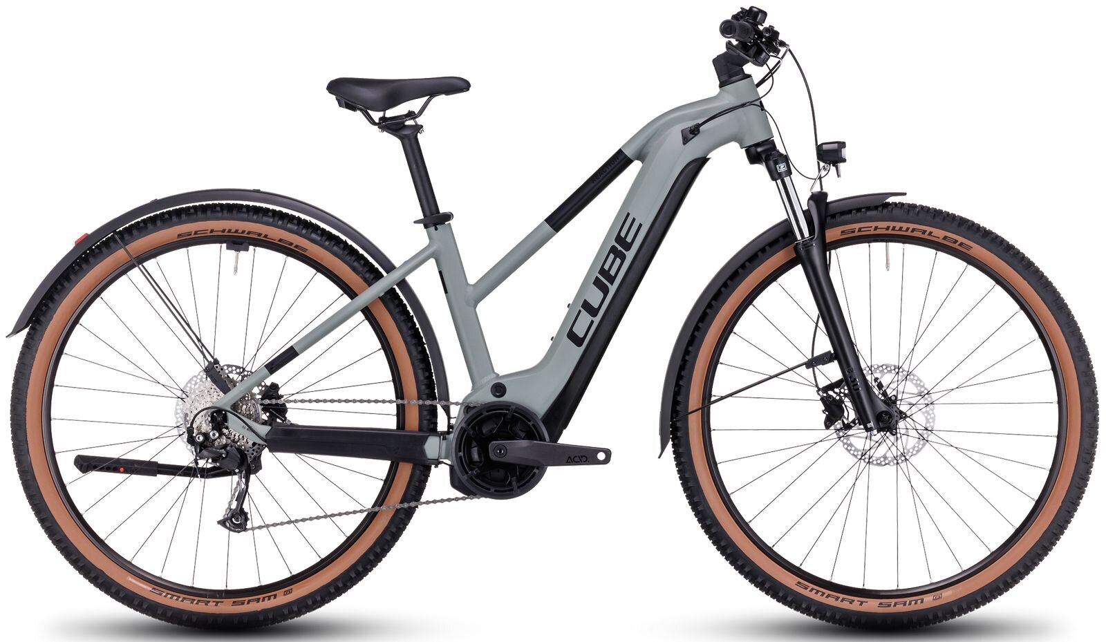 Elektriskais velosipēds Cube Reaction Hybrid Performance 625 Allroad Trapeze 29 2023, gaiši pelēks cena un informācija | Elektrovelosipēdi | 220.lv