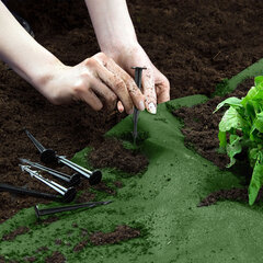 Agrotekstils Plonos, 1.6x100m, 100 tapas, zaļš cena un informācija | Dārza instrumenti | 220.lv
