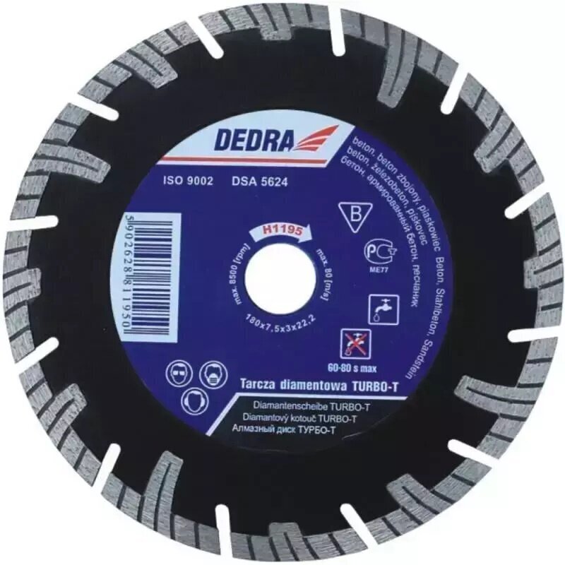 Dimanta disks Dedra 300/25.4mm cena un informācija | Rokas instrumenti | 220.lv