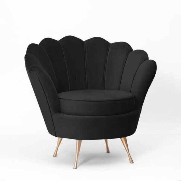 Krēsls Intromit Glamour, melns цена и информация | Atpūtas krēsli | 220.lv