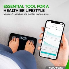 Smartkaalud TUNTURI SC30 SMART SCALE WITH APP цена и информация | Весы (бытовые) | 220.lv