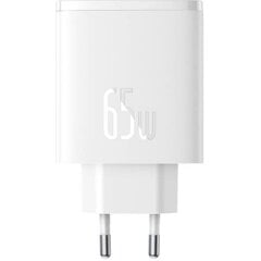 Сетевое зарядное устройство, Baseus Cube Pro Cube Pro Fast Charger, 65 Вт, 2x USB-C USB-A., черный цена и информация | Зарядные устройства для телефонов | 220.lv