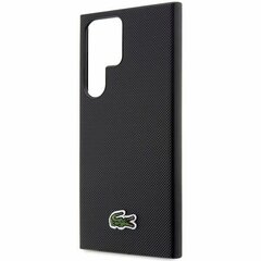 Оригинальный жесткий чехол LACOSTE Iconic Petit Pique MagSafe LCHMS24LPVCK для Samsung Galaxy S24 Ultra, черный цена и информация | Чехлы для телефонов | 220.lv