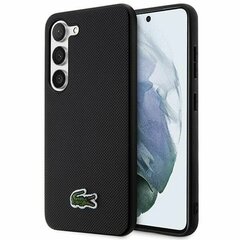 Оригинальный жесткий чехол LACOSTE Iconic Petit Pique MagSafe LCHMS24LPVCK для Samsung Galaxy S24 Ultra, черный цена и информация | Чехлы для телефонов | 220.lv