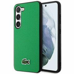 Оригинальный жесткий чехол LACOSTE Iconic Petit Pique MagSafe LCHMS24LPVCK для Samsung Galaxy S24 Ultra, черный цена и информация | Чехлы для телефонов | 220.lv